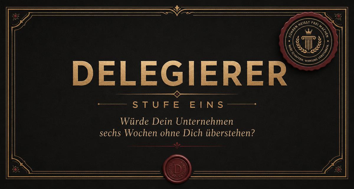 Stufe eins – Der Delegierer